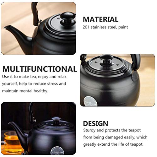 Bule De Aço Inoxidável Apito Bule De Chá Fogão De Aço Inoxidável Chá De Fogão Apito Chaleira Fervend