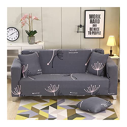 Housse de sofa 1 place extensible 90-140cm revêtement canapé fleur - 2