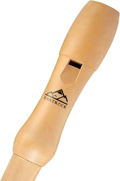 Eastrock 2 Piece Baroque Style Soprano Recorder Instrument C Key with Case