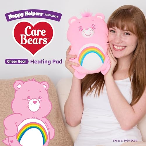 Image of Happy Helpers Cheer Bear By Relatable, Cozy Comfort That's Anything But Boring, Get Relief with This Plush Heating Pad for Period Cramps and Body Pain, Includes 1 Microwavable Cheer Bear Heating Pad