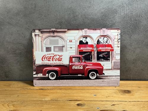 PLAK2L -Plaque Métal Coca Vintage Décorative Cola - 30x20cm
