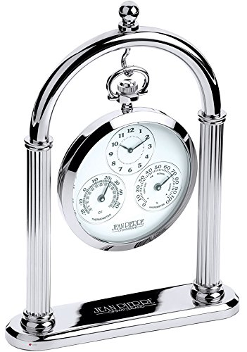 I Luv Ltd Horloge de Bureau Stand Station Météo à Pocket Montre Case - Thermomètre - Cadeau