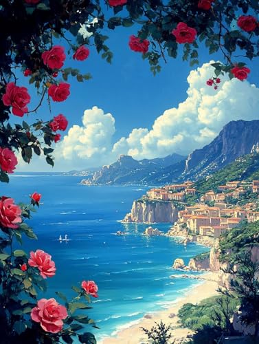 i G LbghG h DIYG fW^G C p^[fUC, yCgoCio[ SҌ ȒP paint by numbers uVƃANG̋, z[ ItBX 90X120cm, Model 722