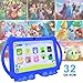 HOTTABLET Kids Tablet 7 inch Android 12, 4GB RAM 32GB ROM, 512GB Expandable, with Parental Control, WiFi, Bluetooth, Dual Camera with Silicone Case, 1PCS(Blue)