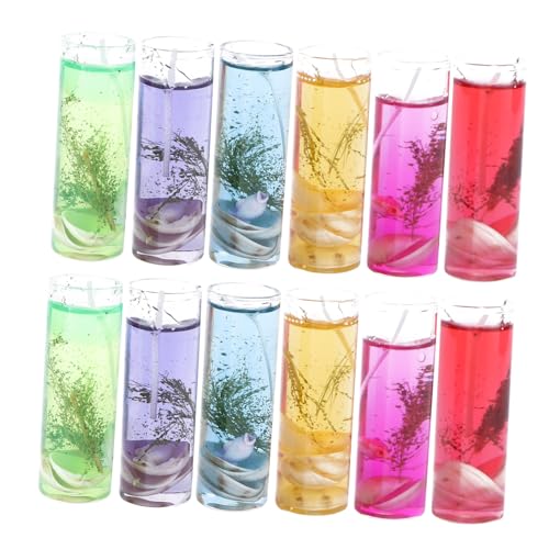 Bougies chauffe-plat non parfumées en gelée de cire transparente
