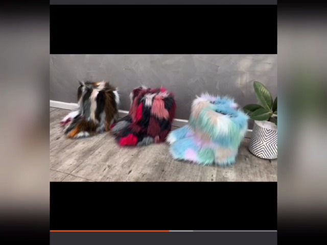 Amazon.com | FU FU SHENG FANG Women Faux Fur Boots,Fashion  display picture 2