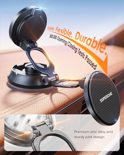 SUPERONE 15W MagSafe Magnetic Wireless Car Mount Charger for iPhone 12-17 - image 8