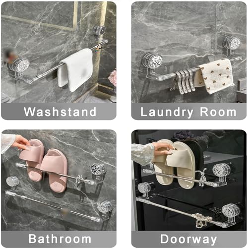 Porte-serviettes à ventouse sans perçage pour optimiser les petits espaces douche - 8