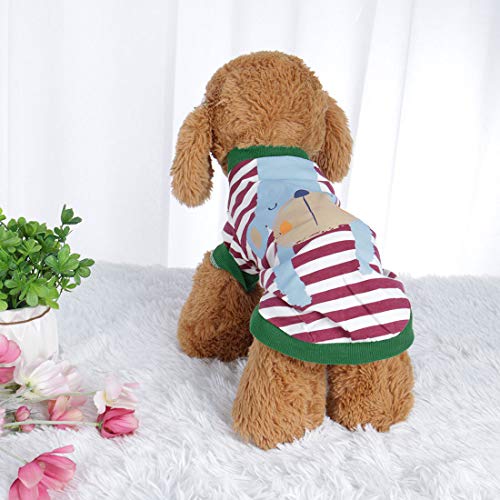 Camiseta para perro de algodón uxcell talla S miniatura 2