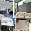 GAIJUAN Sonnensegel 2x7m – UV-Schutz, Wasserdicht, Mit Ösen & Seilen Für Garten, Terrasse, Balkon (Weiß)