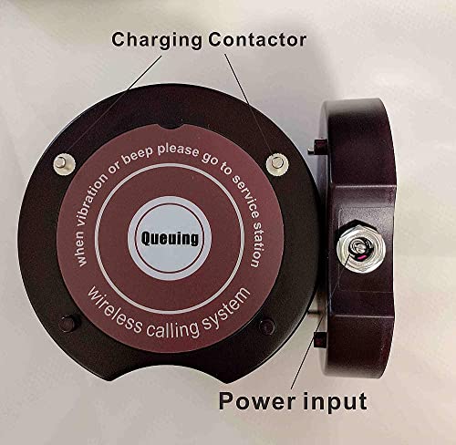 30 Coaster Pagers+1 Keypad Queue Call Pager Restaurant Wireless Calling System Waiter Wireless Guest Paging System For Restaurant Church Food Truck Coffee Shop Office #TOP6