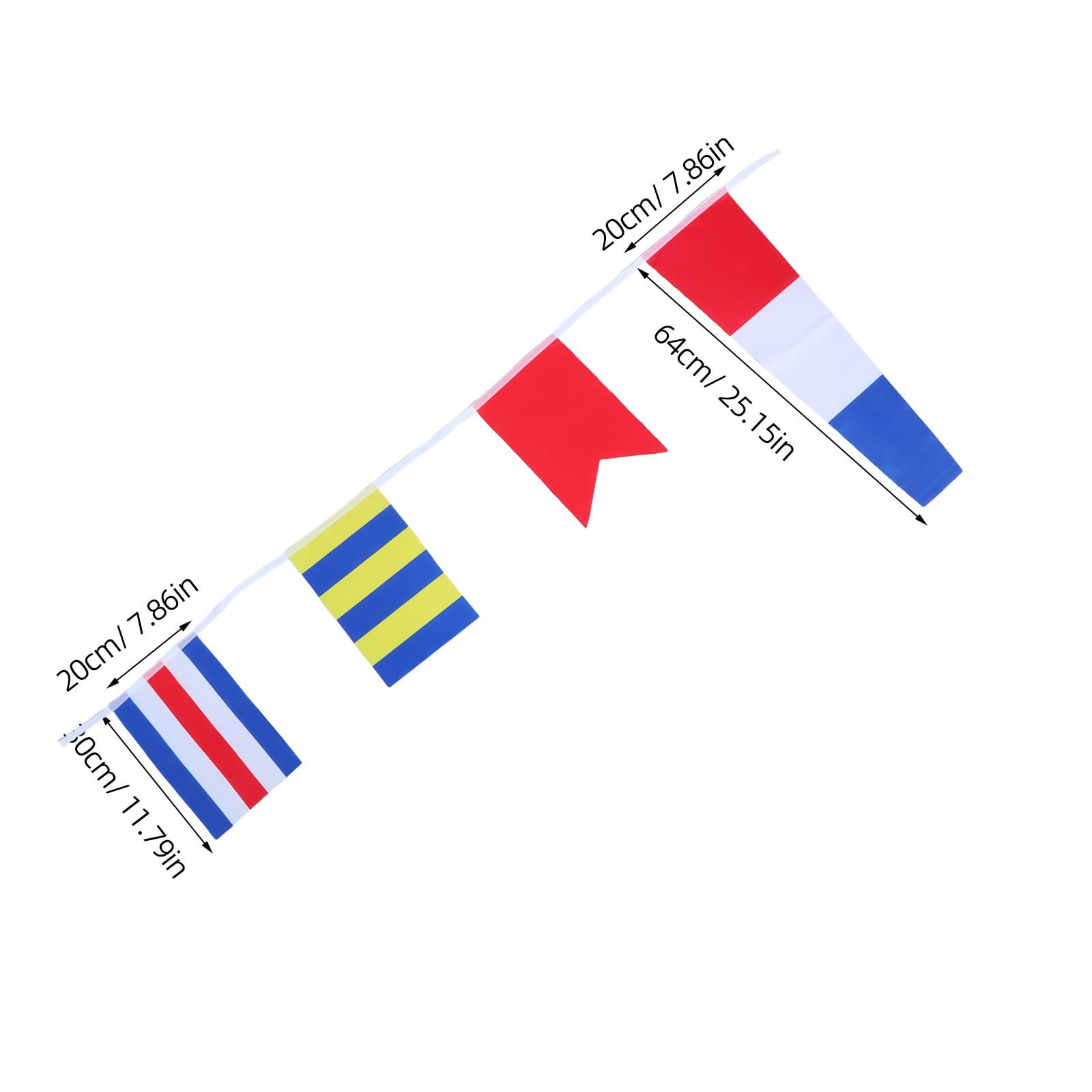 KICHOUSE Completo Bandiere Nautiche Segnali Internazionali in Tessuto Resistente ai Raggi UV Codice Alfanumerico per Decorazione Barche e Ambienti Marittimi Facile da Installare