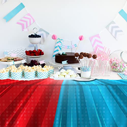 Orikek Boxing Match Sports Theme Tablecloths Happy Birthday Table Cover Decoration All Topics For Children And Adults Indoor Outdoor Picnic Tabletop Decoration Red Blue #TOP3