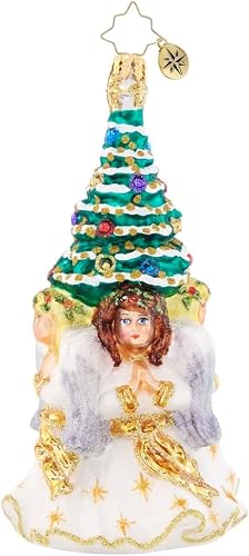 Christopher Radko Hand-Crafted European Glass Christmas Decorative Ornament, Angelic Christmas Tree #TOP2