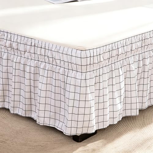 Faldon de cama King de microfibra suave con caida elegante de 15 pulgadas 2