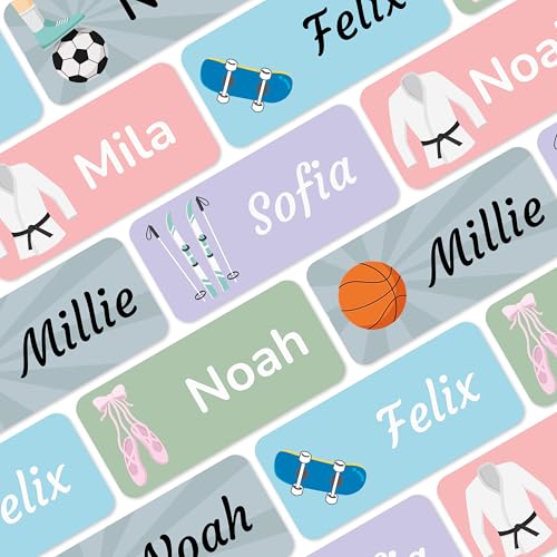 Personalized Kids Name Labels (60 Pack)
