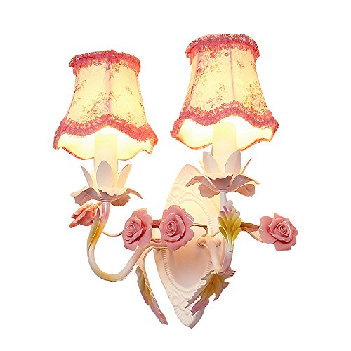 Applique murale en tissu rose avec fleurs de princesse pour chambre d'enfant