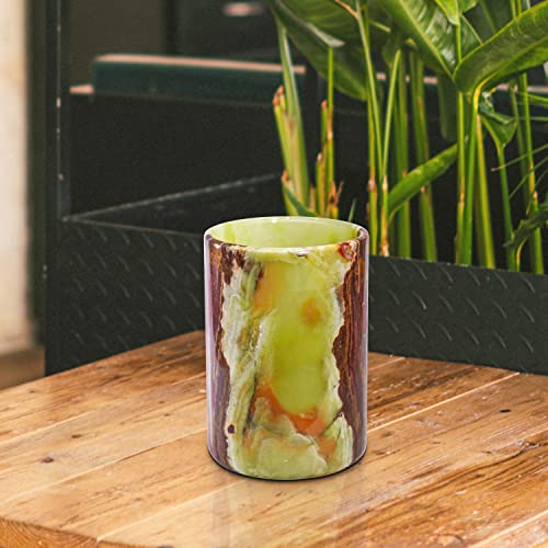 Thewolfard Handmade Luxury Green Calcite Champagnewine Cooler Bucket And Utensils Holder, Best For Kitchen Accessories & Housewarming Gifts., Natural Green, 7X5X5 (Wc2021) #TOP2