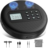 KUEPHOM Portable CD Player with Headphones and Built-in Speakers: Rechargeable Discman with Anti-Skip Protection, Small CD/USB/MP3 Player for Personal/Car/Travel/Music/Audiobook Lover/Gift