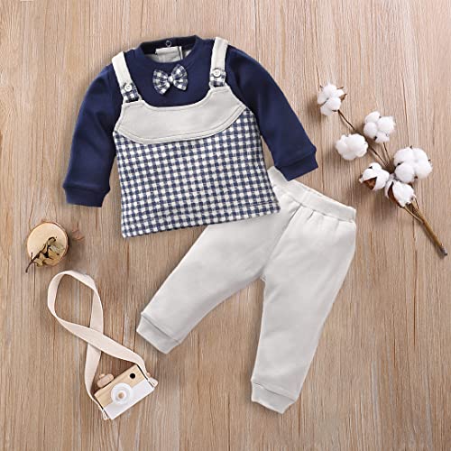 Image of BABY GO Baby Boys Cotton Clothing Set | Full Sleeve T-Shirt & Pants Combo | Newborn Infant Outfit | Soft Fleece Tracksuit with Cute Animal Print | Casual Daily Wear Co-ord Set