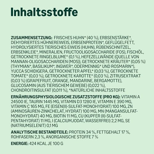 by Amazon Katzenfutter für ausgewachsene Katzen, Fein zubereitetes Trockenfutter mit frischem Huhn, Getreidefreie Rezeptur, 3 kg (1er-Pack) – Ansicht 6