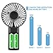 Tutuko Portable Handheld Fan - Mini Personal Fan, USB Rechargeable 4000mAh Battery Operated Fan, 7-20 Hours Working Time & 3 Speed Level, Quiet Face Fan for Desk, Office, Outdoor & Travel