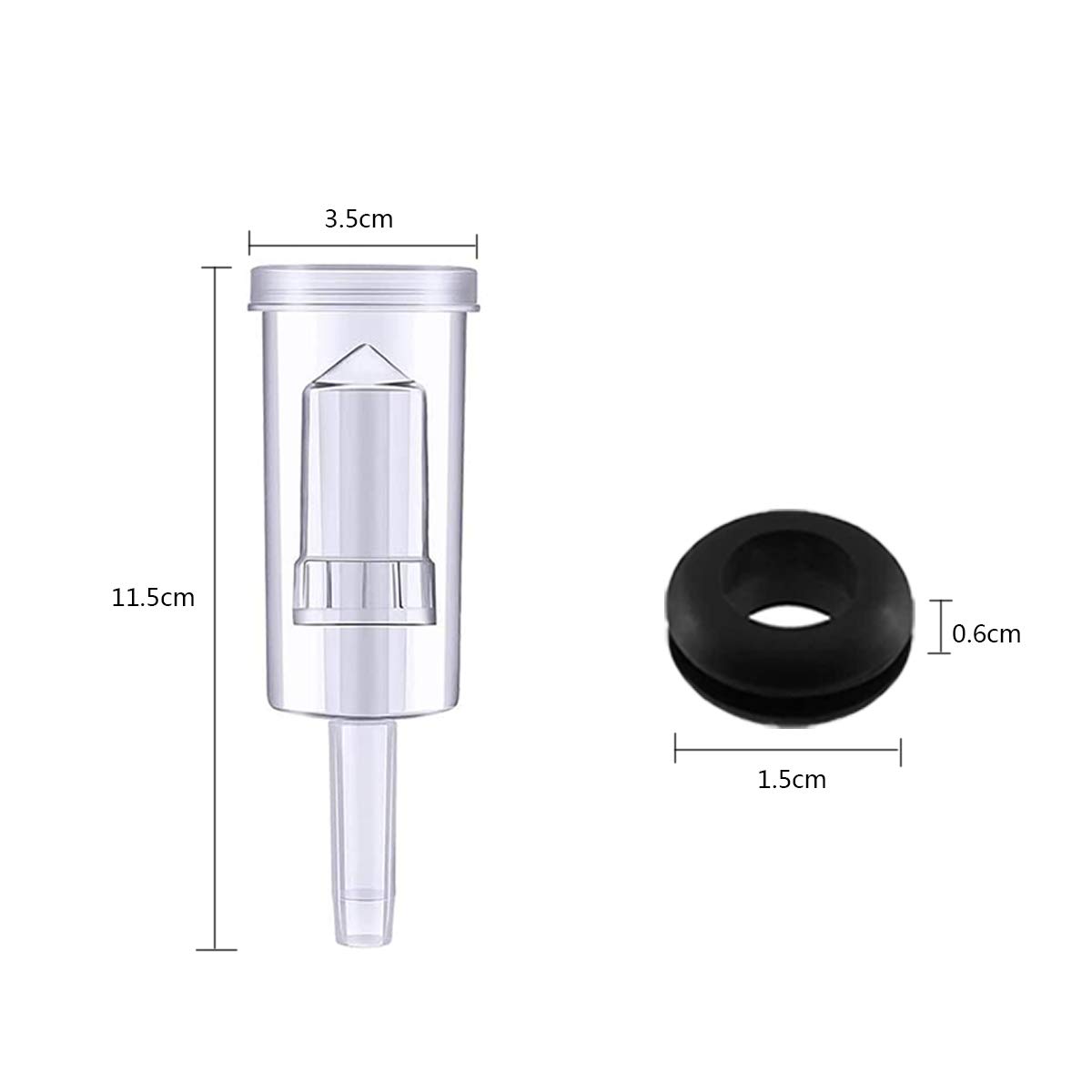 Fermentación Airlock,Guador 5 piezas Plástico Fermentación Airlock con 10 piezas Arandela Silicona Fermentación Airlock para Preservar Hogar Elaborar Cerveza Hacer Vino Fermentar