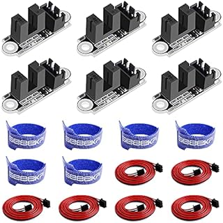 GeeekPi 6Pack Optical Endstop with Velcro 1M Cable Optical Switch Sensor Photoelectric Light Control Optical Limit Switch Module for 3D Printer