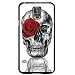 Skull with a Red Rose Hard Snap on Phone Case (Galaxy s5 V)