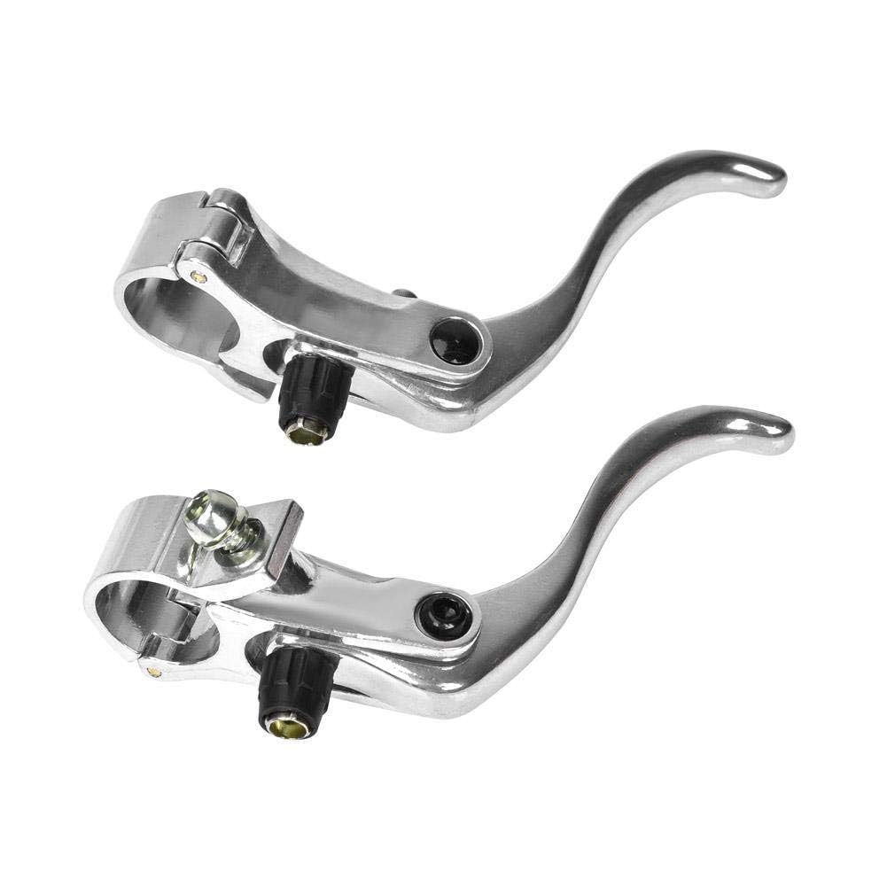 Alomejor Leva del Freno della Bici 24mm Leva di Freno in Lega di Alluminio per Mountain Bike Bicicletta Maniglia del Freno per Ciclismo(Argento)