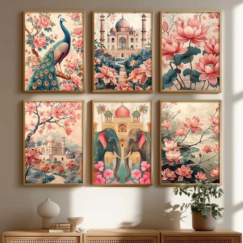 Image of kotart Premium Digital Madhubani Art Paintings with Frame for Home Decor - Pichwai Framed Wall Painting for Living Room Bedroom Office Room Decor - Painting for Wall Decoration - (10x13 inch, D)