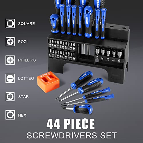 44-Piece Screwdriver Set, Magnetic Screwdriver Kit With Plastic Racking, Precision Screwdrivers For Home Repair, Improvement, Diy Craft, Men Tools Gift, Sorako Screw Driver Set #TOP1