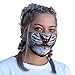 Produktbild Tiger Maske Community Behlfsmaske Atemmaske Filter 3lagig, Waschbar, 100% Baumwolle Premium Care, extra Filtertasche, Holiday Maske, Glow in The Dark