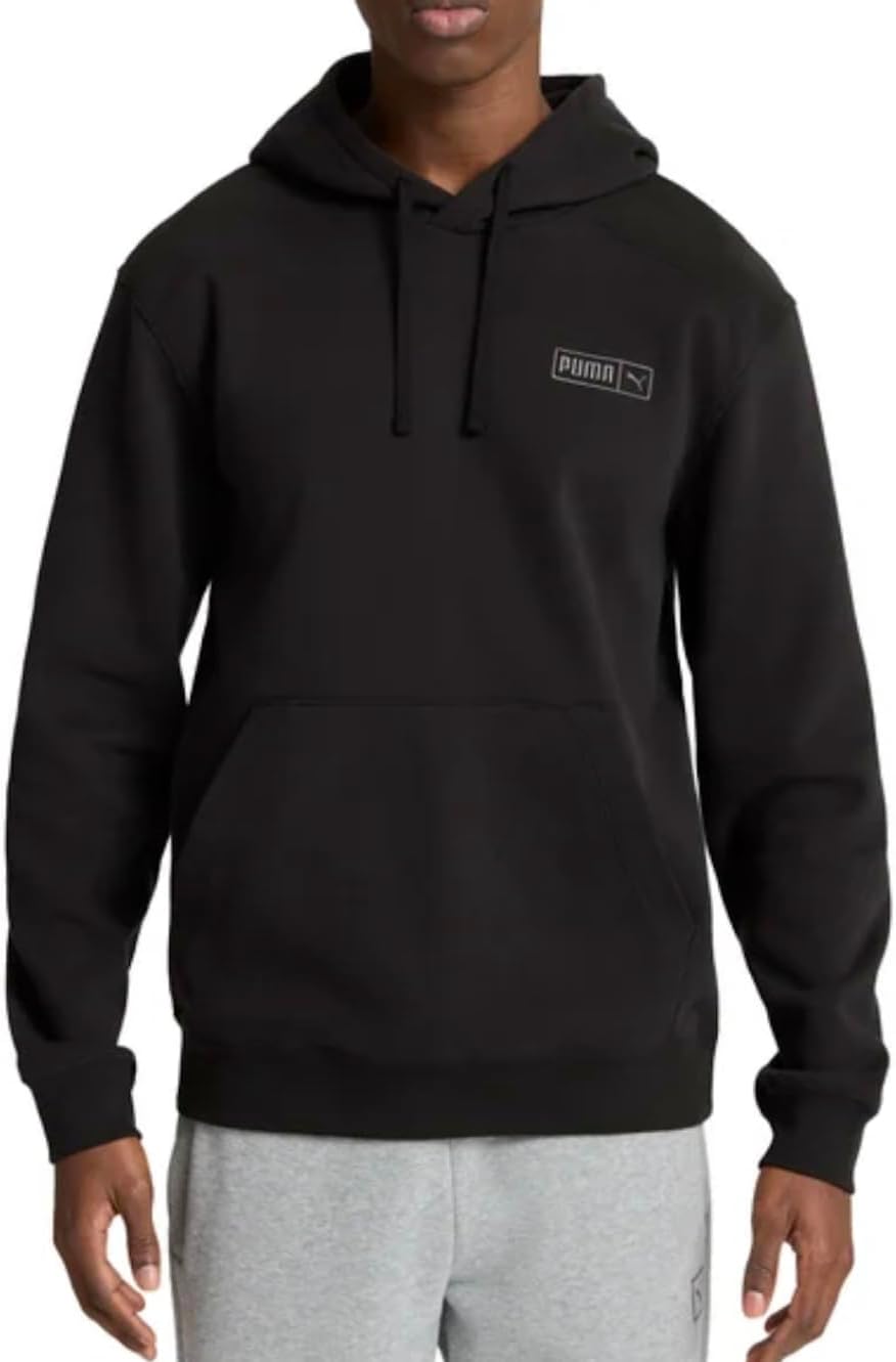 PUMA Men's Fleece Hoodie Pullover with Kangaroo Pocket