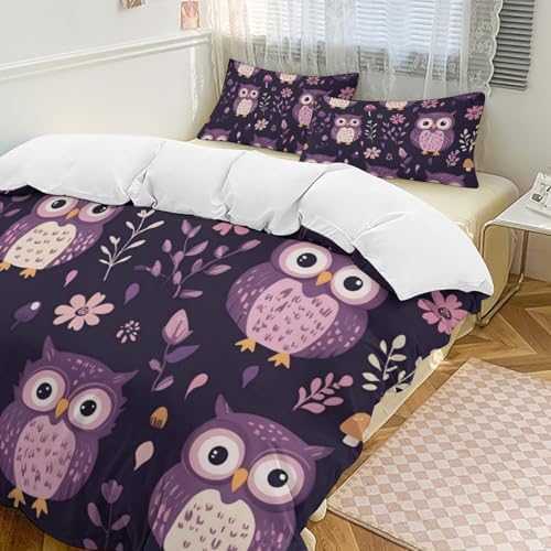 Housse de couette 135x200 cm Euless lit enfant motifs animaux - 3