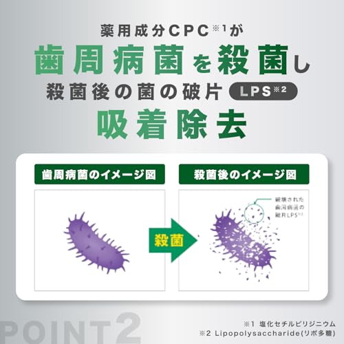 GUM(ガム) デンタルリンス 薬用 液体ハミガキ [レギュラータイプ(アルコール配合) ハーブミントタイプ] 960ml+おまけ付き の商品画像 3