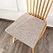 ZPEE Cojín De Silla Casa Cojines para Silla, Comodísimos Breathable Lino Amortiguador De Sillas con Lazos Lavable para Interior Y Exterior Muchos Colores-d2 35x40x42cm