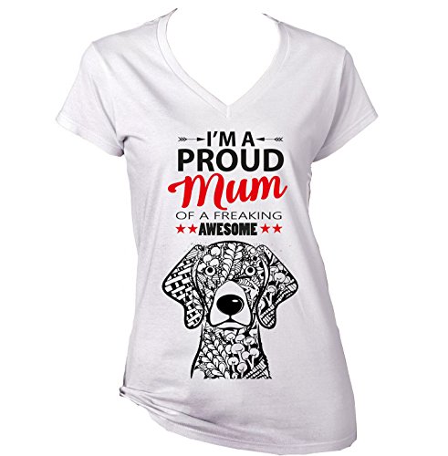 Teesquare1st Weimaraner - IM a Proud Mum Tshirt di...