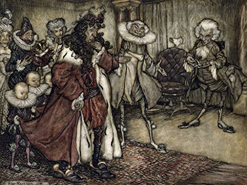 Lienzo abstracto de la pintura de Arthur Rackham para una decoración del hogar elegante