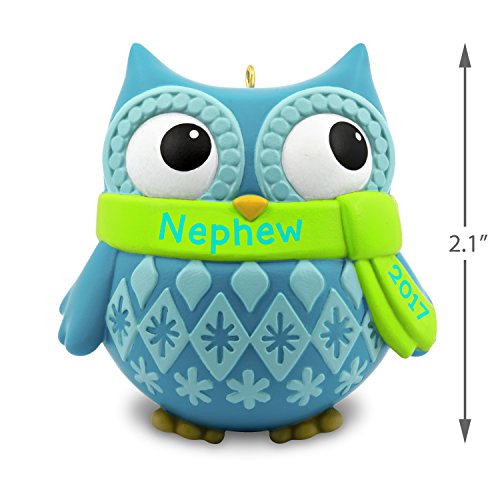Hallmark Keepsake 2017 Cute Owl Nephew Dated Christmas Ornament #TOP4
