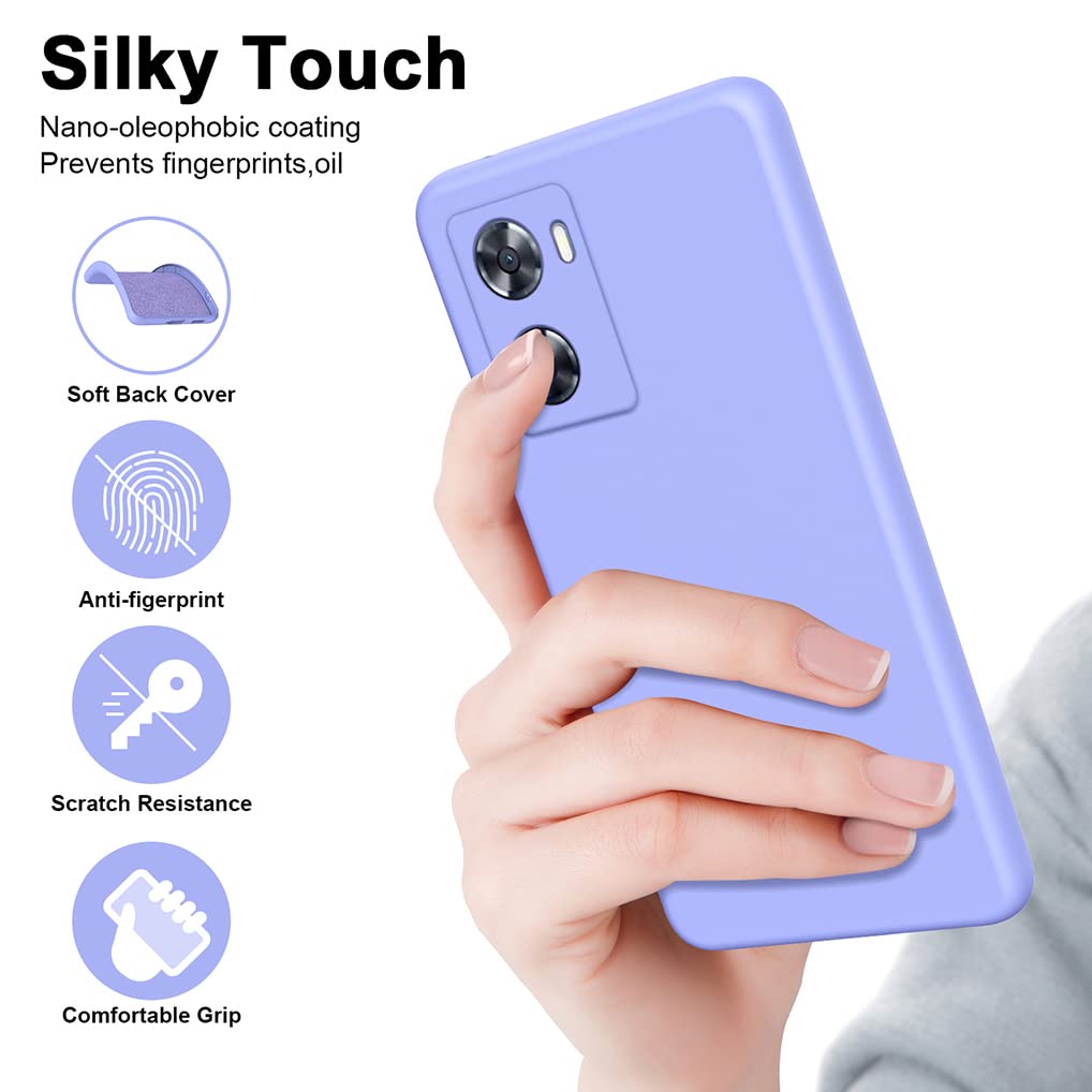 SEAHAI Cover per Oppo A57s / Oppo A57 4G Cover, Ultra Sottile Custodia in TPU a Gradiente Colori, Trasparente Silicone Morbido Case Antiurto Cover, Blu/Rosa