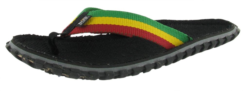 Bob Marley Fresco Mens Flip Flops Sandals Rasta Print Size 