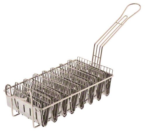 Browne (TB8M) 12" x 6 ½" Chrome-Plated Taco Basket