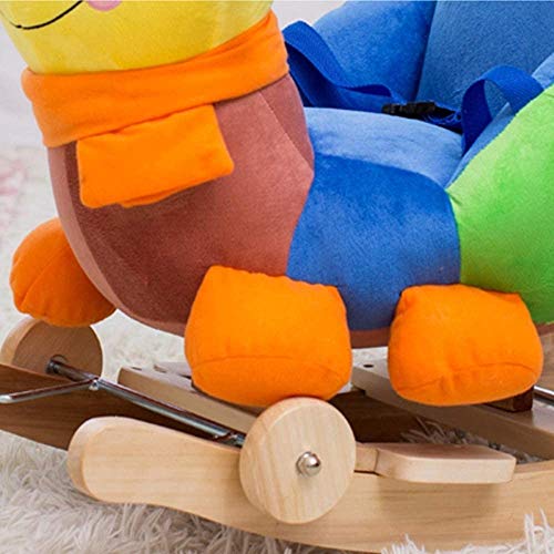 FUJGYLGL Bunte Insekten Plüsch Stofftier Rocker Multifunktions-2 in 1 Holzkleinkind Baby-Schaukelpferd Indoor Outdoor… – Bild 6
