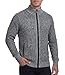 GLESTORE Strickjacke Herren Trachtenjacke Cardigan Fleecejacke Strickjacken für Herren Strickfleecejacke Hell Grau M