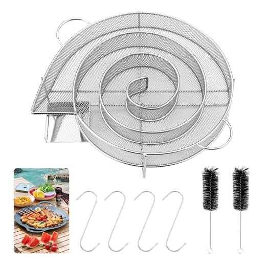 Affumicatore Barbecue Portatile,Generatore Fumo Freddo con Manico,Con 2 Spazzola, 4 Ganci,Generatore di Fumo Smoker Box BBQ，per griglie, affumicatori e forni per affumicatura, riutilizzabili