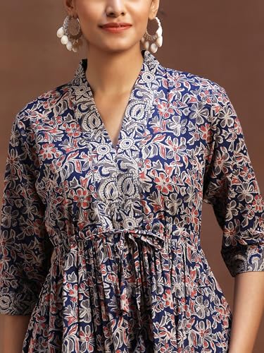 Image of Libas Printed Cotton A-Line Kurti
