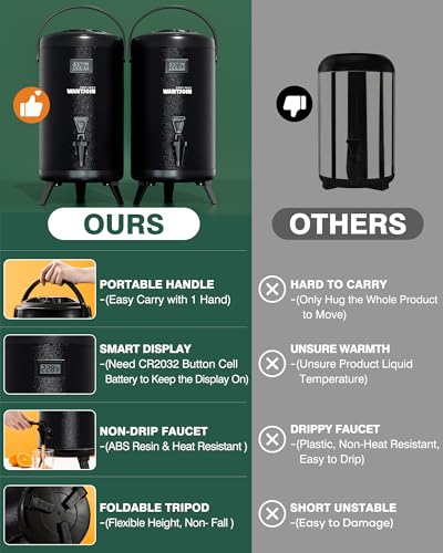 image for WantJoin 2-pack Insulated Beverage Dispenser-Thermal Hot and Cold Beve