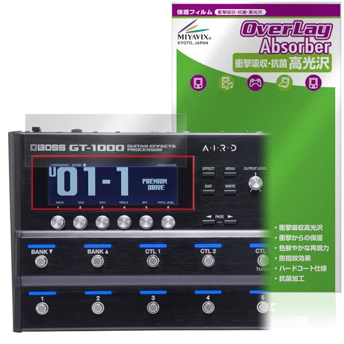 �~���r�b�N�X BOSS GT-1000 Guitar Effects Processor �Ή� �ی� �t�B���� �Ռ��z�� ���� �R�� �h�w�� �h�C�A ���{��