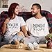 New Year Wishes Midnight Kisses Couples Shirts – Matching New Year’s Eve Outfits, His and Hers NYE T-Shirts, Pajama Tops for Celebrating Together